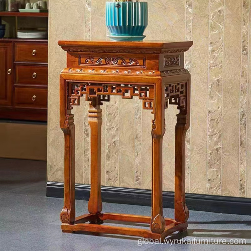 Round Solid Wood Night Stand Customizable Solid Stand Four Drawers Supplier